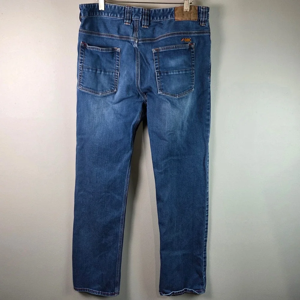 Mountain Khakis Jeans Mens 33x30 Blue Excellent Slim Fit Organic Cotton Rugged